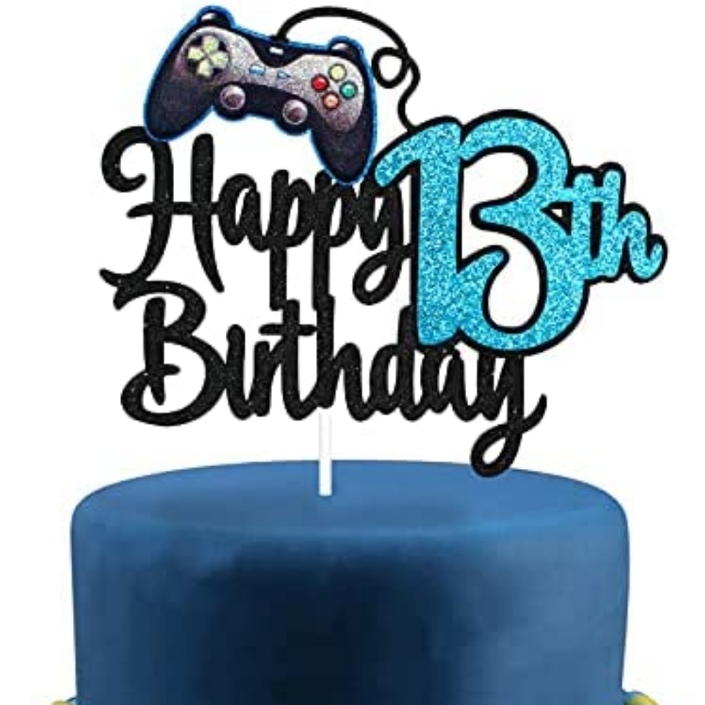 13th Birthday cake decor stick